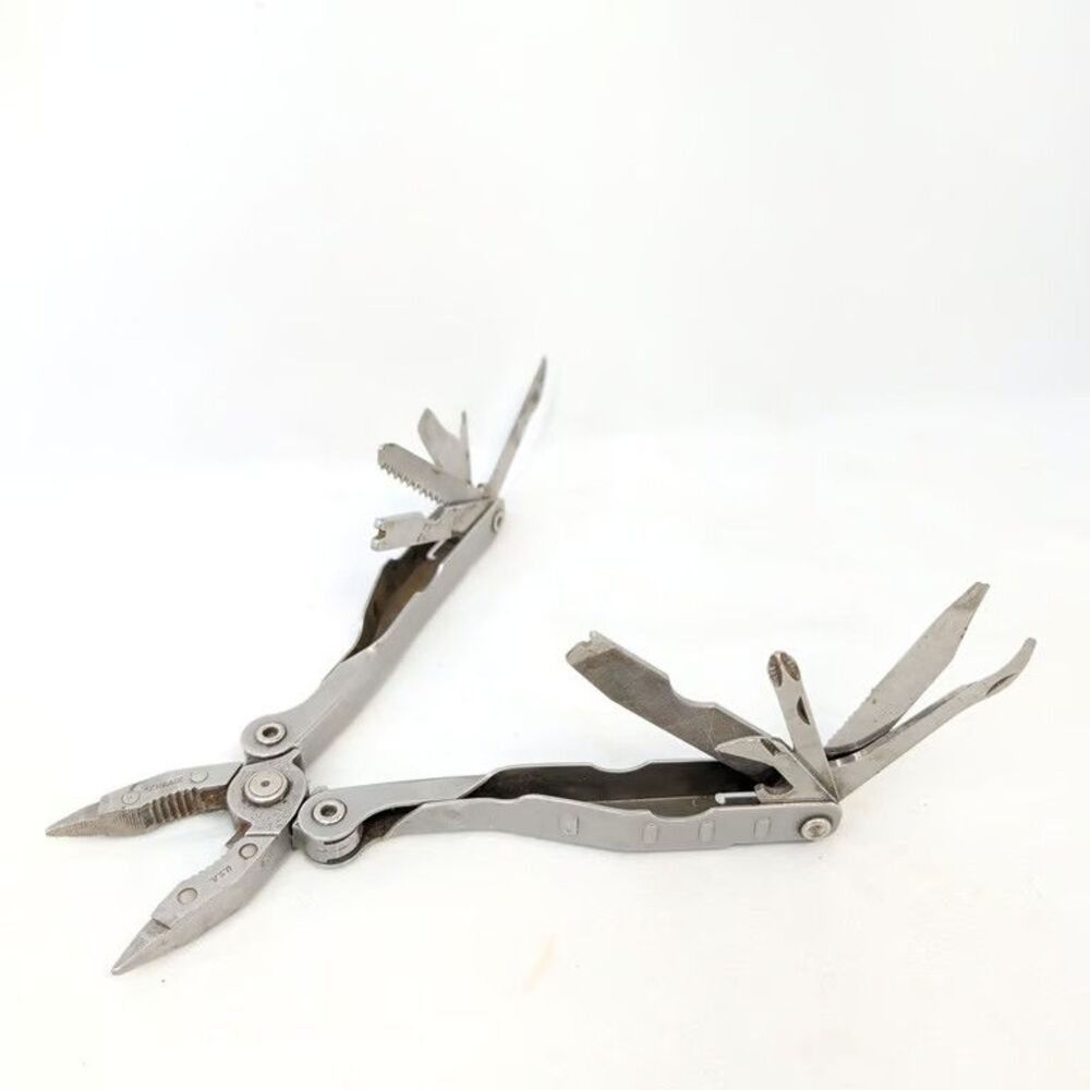 Schrade Tough Tool Multi-Tool USA Made Vintage Pliers Stainless PAT PEND Silver
